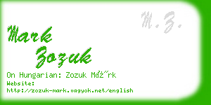 mark zozuk business card